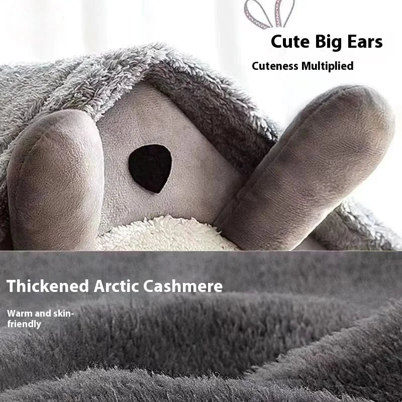ThePetzStore™ Cozy Cave Retreat – 2-in-1 Pet House & Bed